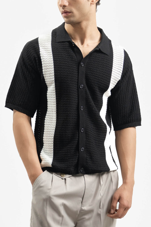Crochet Knitted Button Down Shirt (KBD-05)