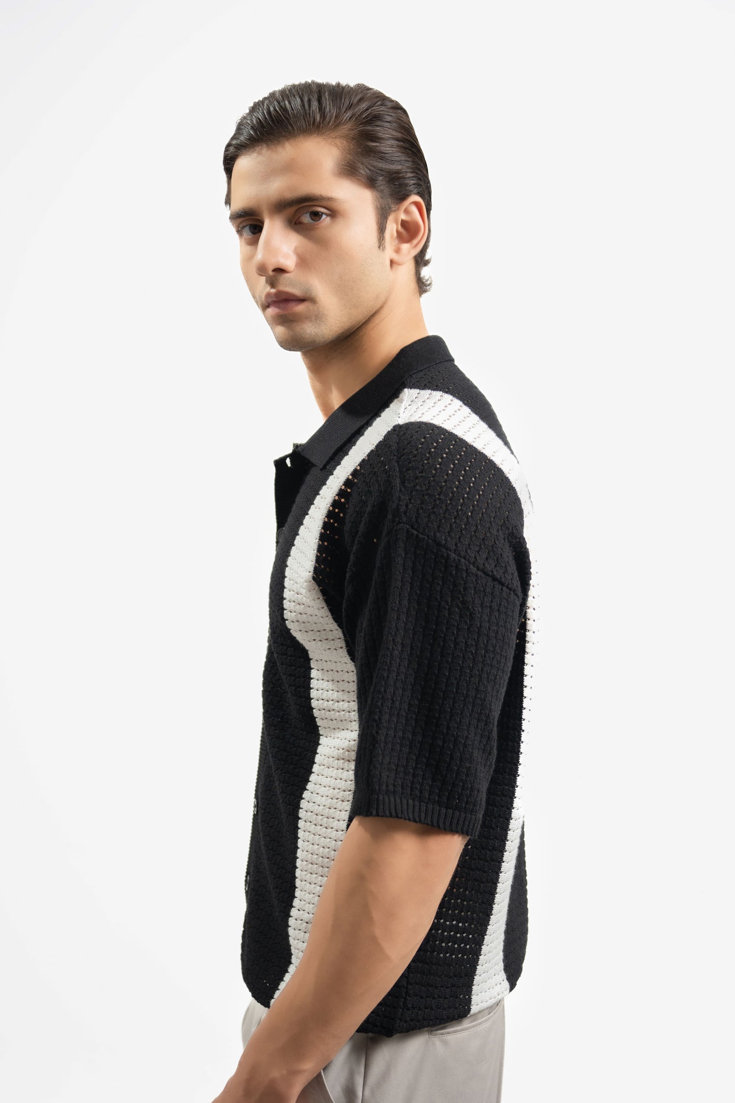 Crochet Knitted Button Down Shirt (KBD-05)
