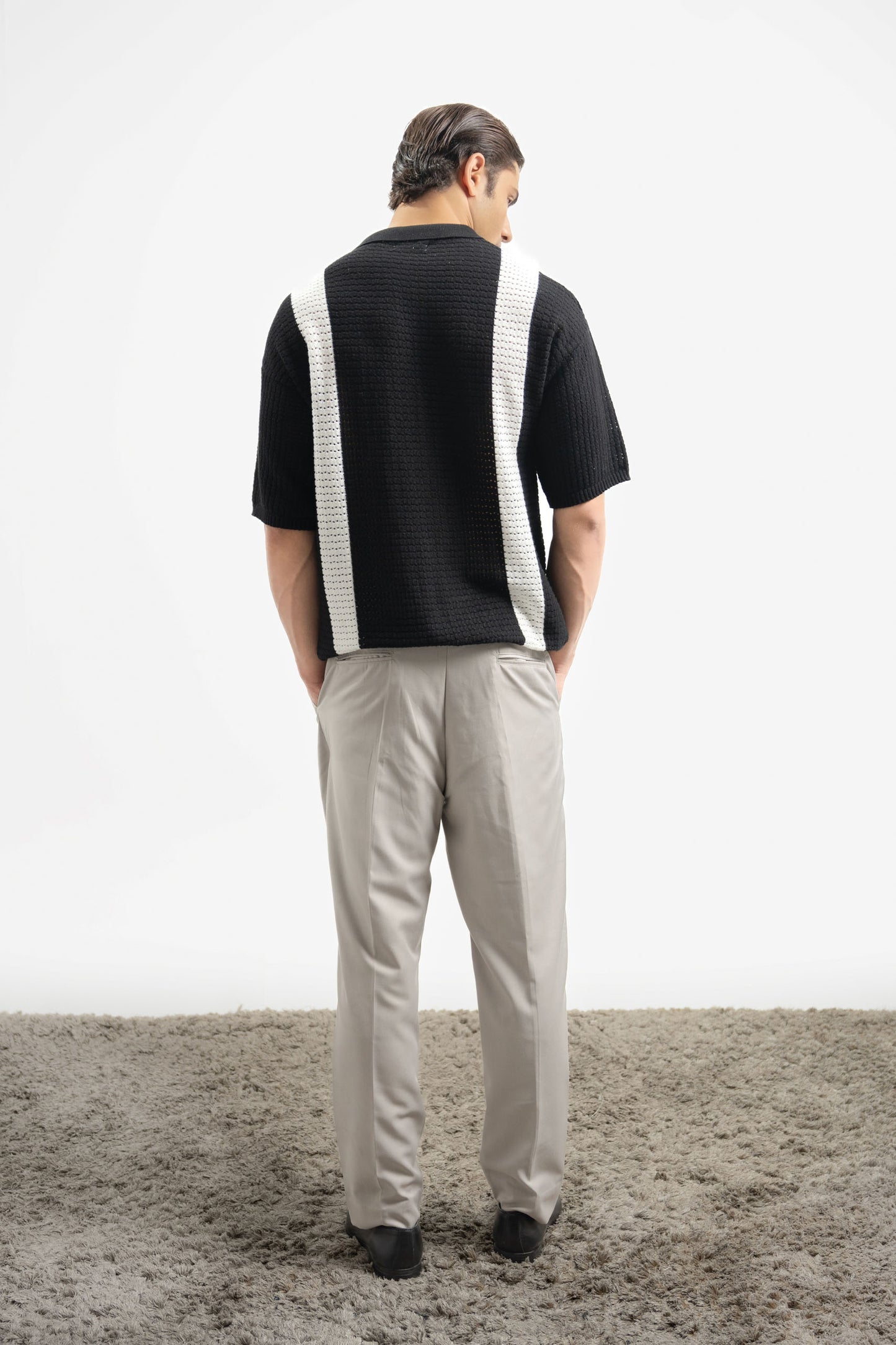 Crochet Knitted Button Down Shirt (KBD-05)