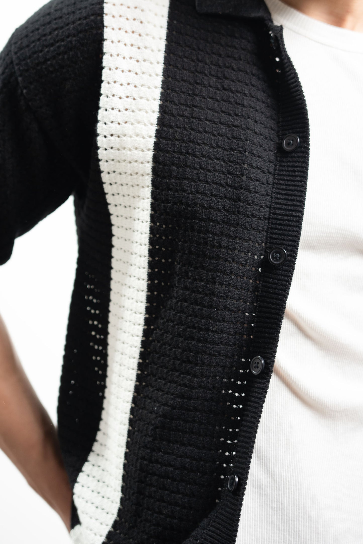 Crochet Knitted Button Down Shirt (KBD-05)