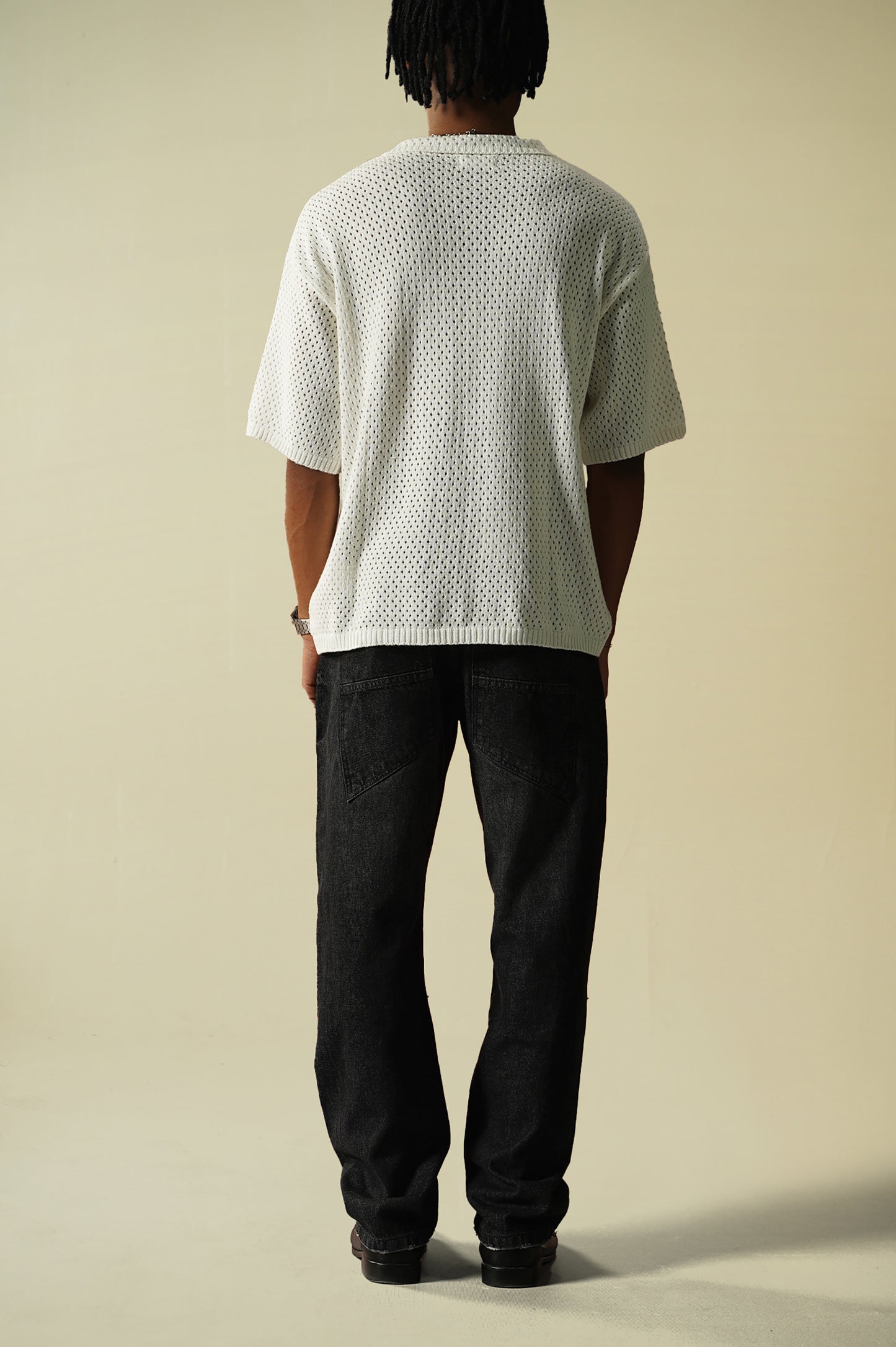 Crochet Knitted Button Down Shirt (KBD-02)