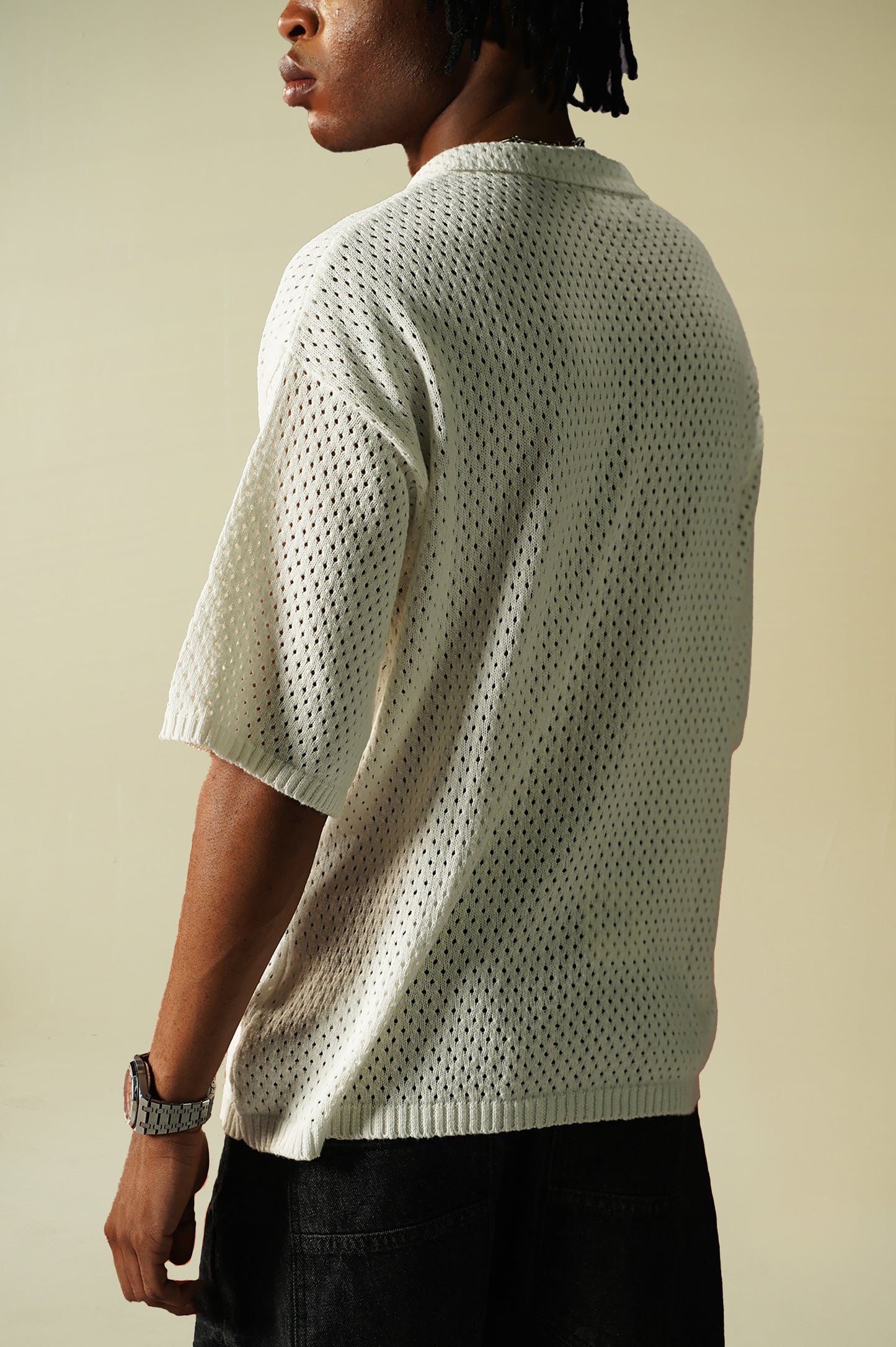 Crochet Knitted Button Down Shirt (KBD-02)
