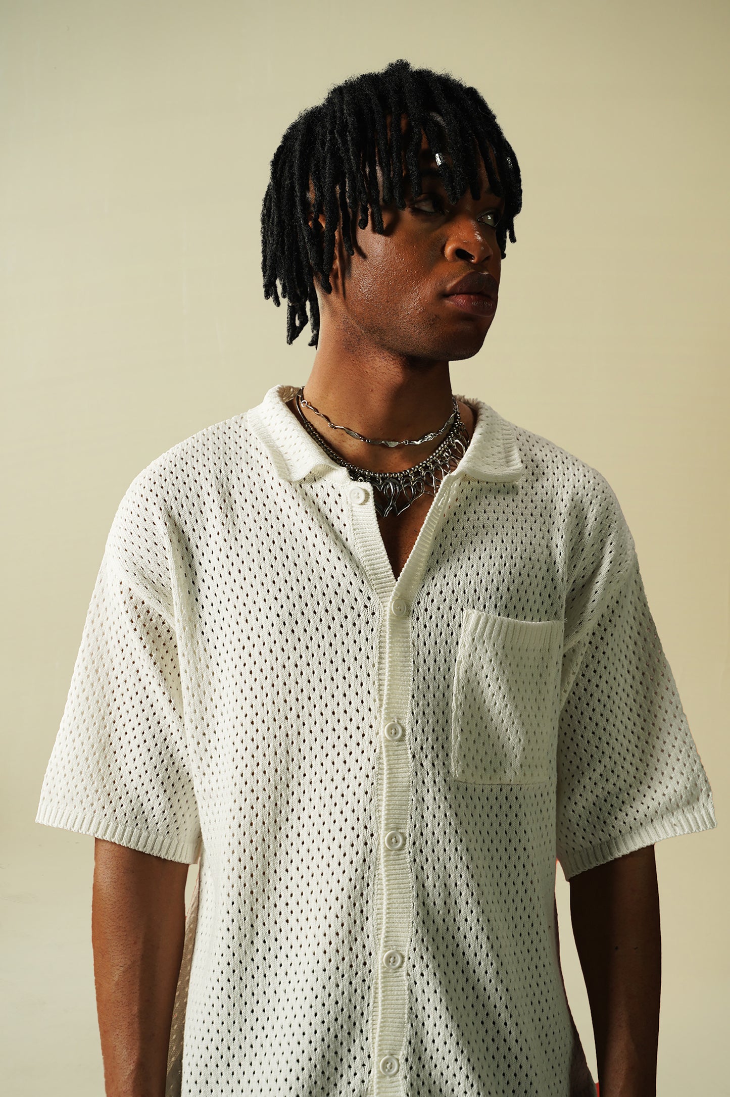 Crochet Knitted Button Down Shirt (KBD-02)
