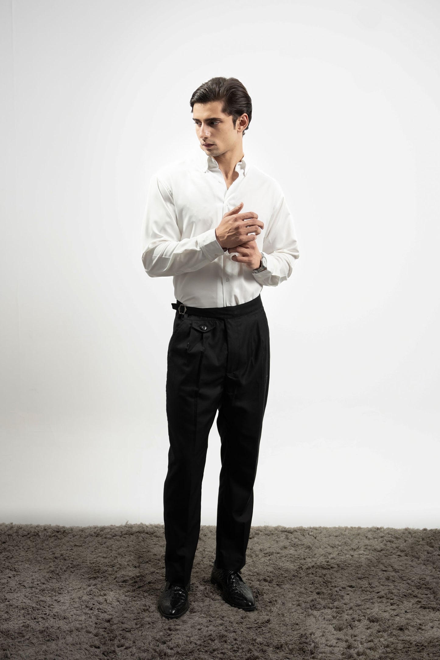 Textured Button Down Shirt - Full Sleeve (MDS-08)