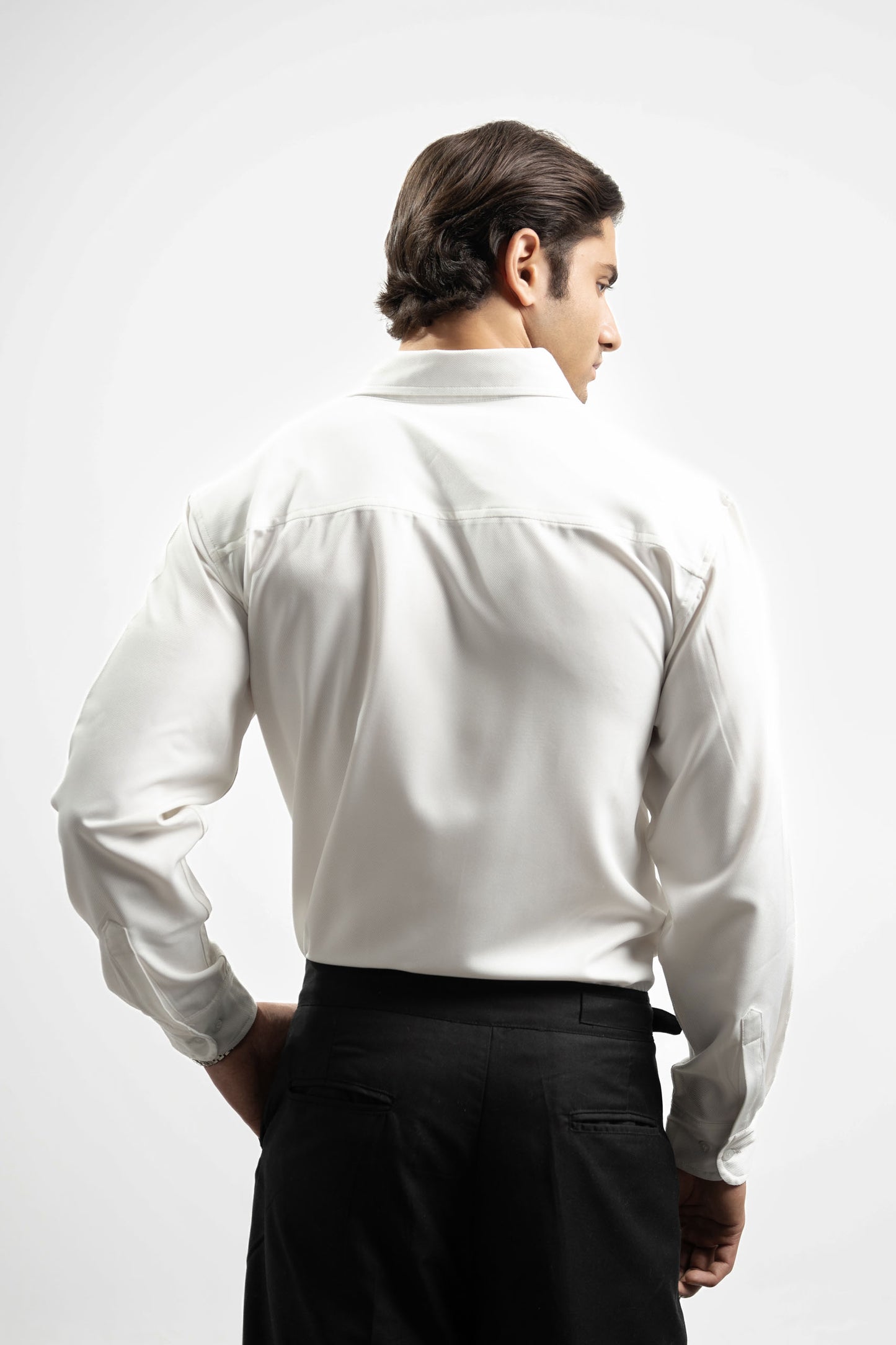 Textured Button Down Shirt - Full Sleeve (MDS-08)