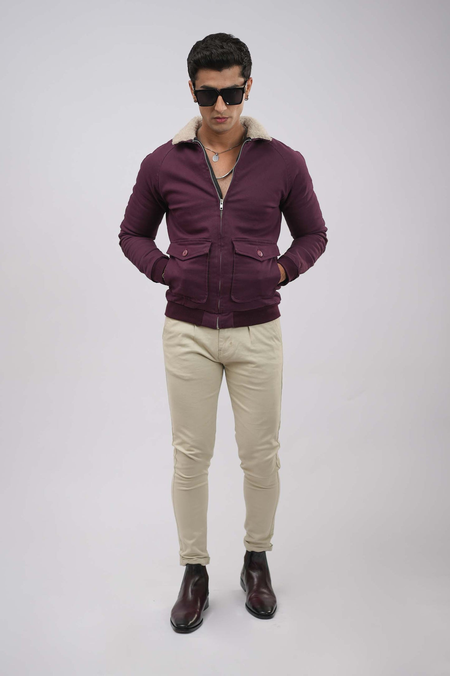 Purple Twill Jacket