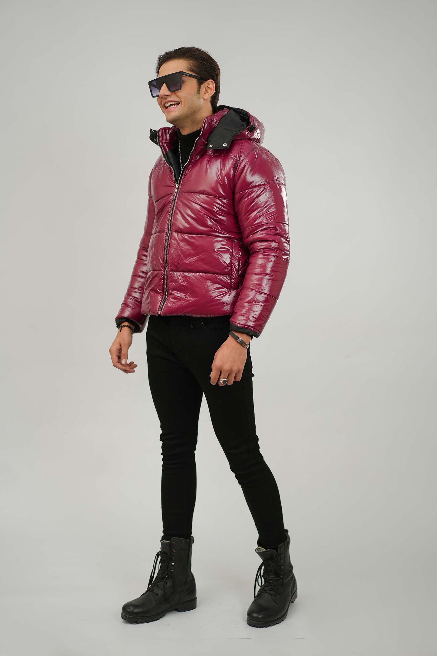 Wine Puffer Jacket