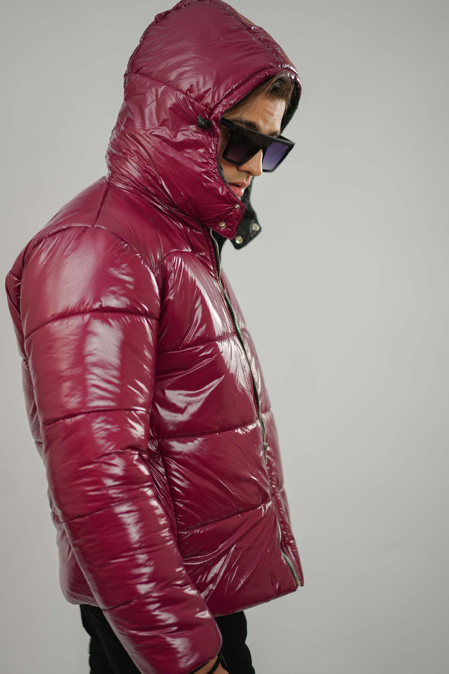 Wine Puffer Jacket