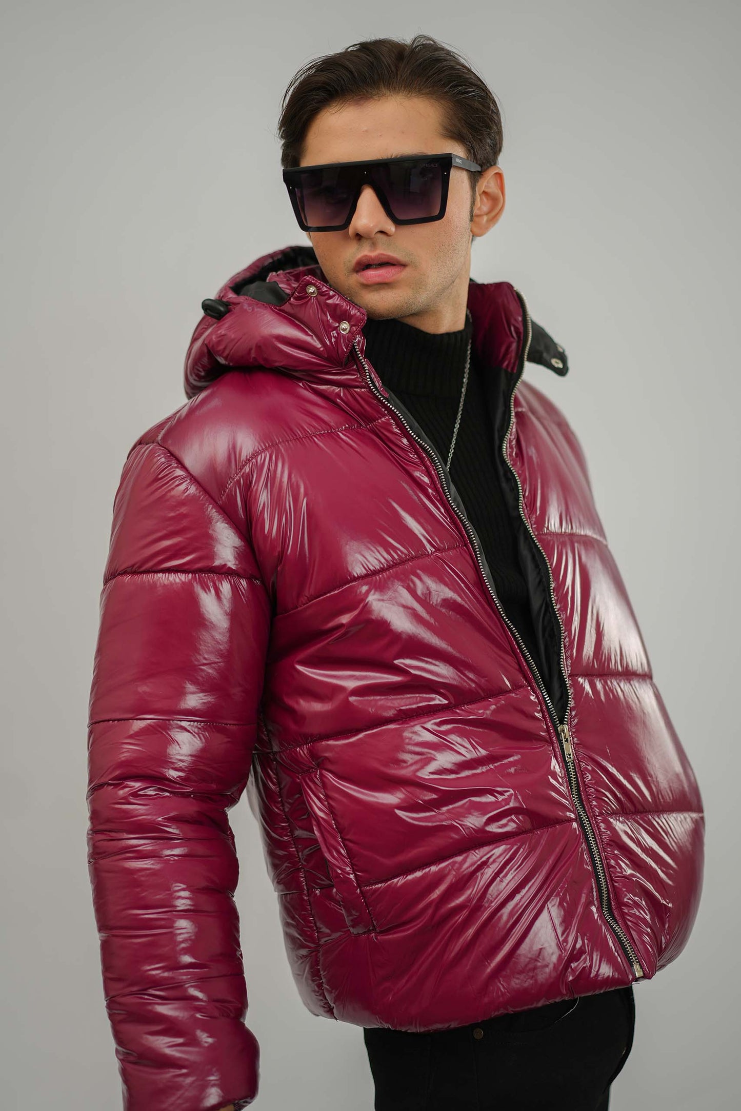 Wine Puffer Jacket