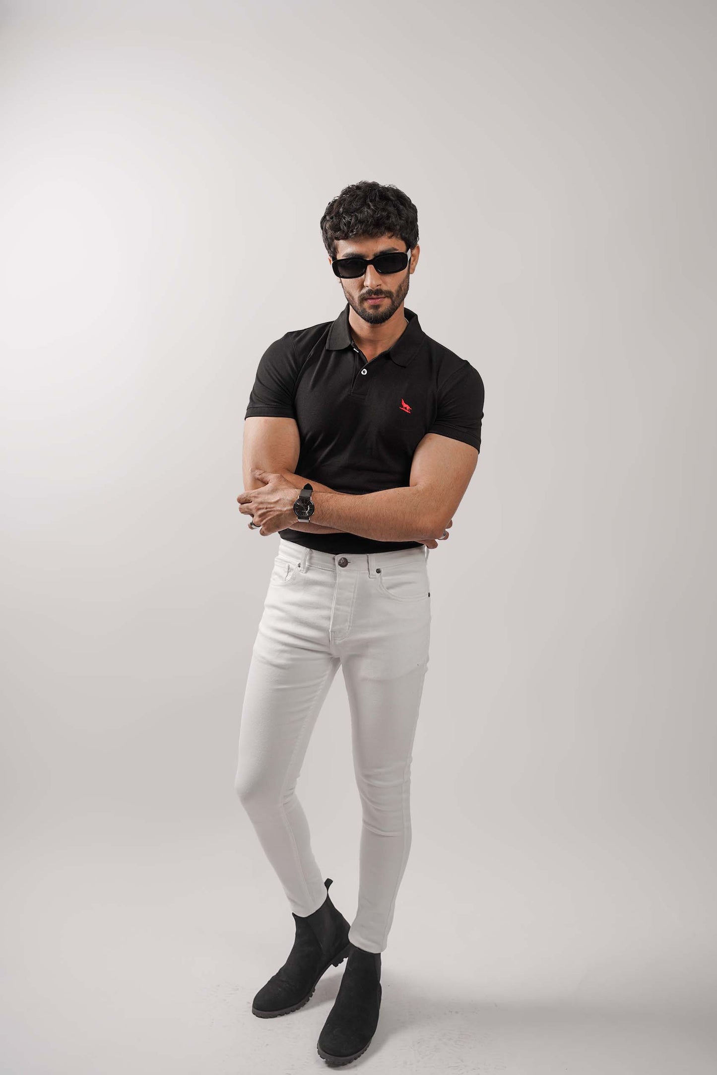 Black Flex Polo Shirt