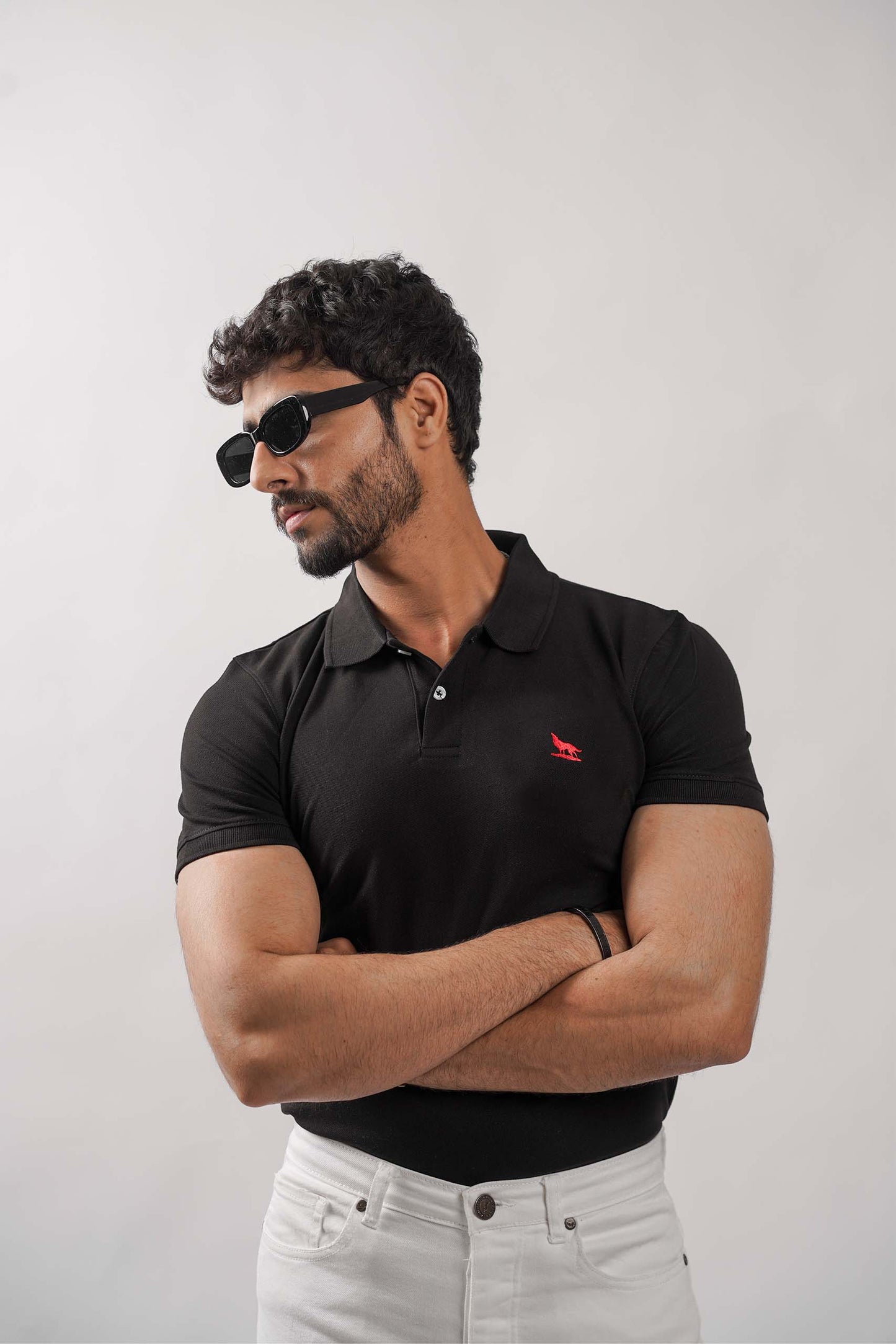 Black Flex Polo Shirt