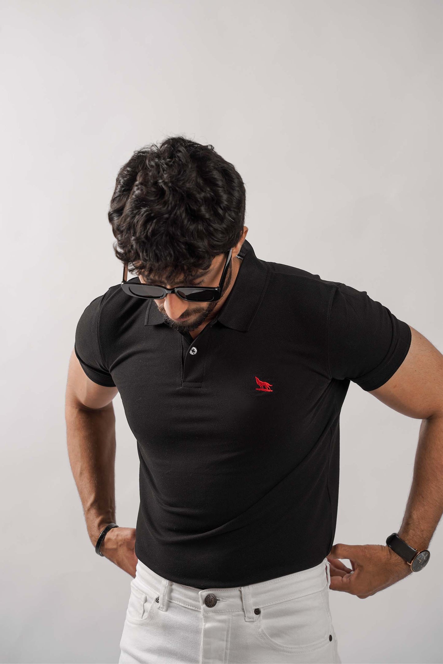 Black Flex Polo Shirt