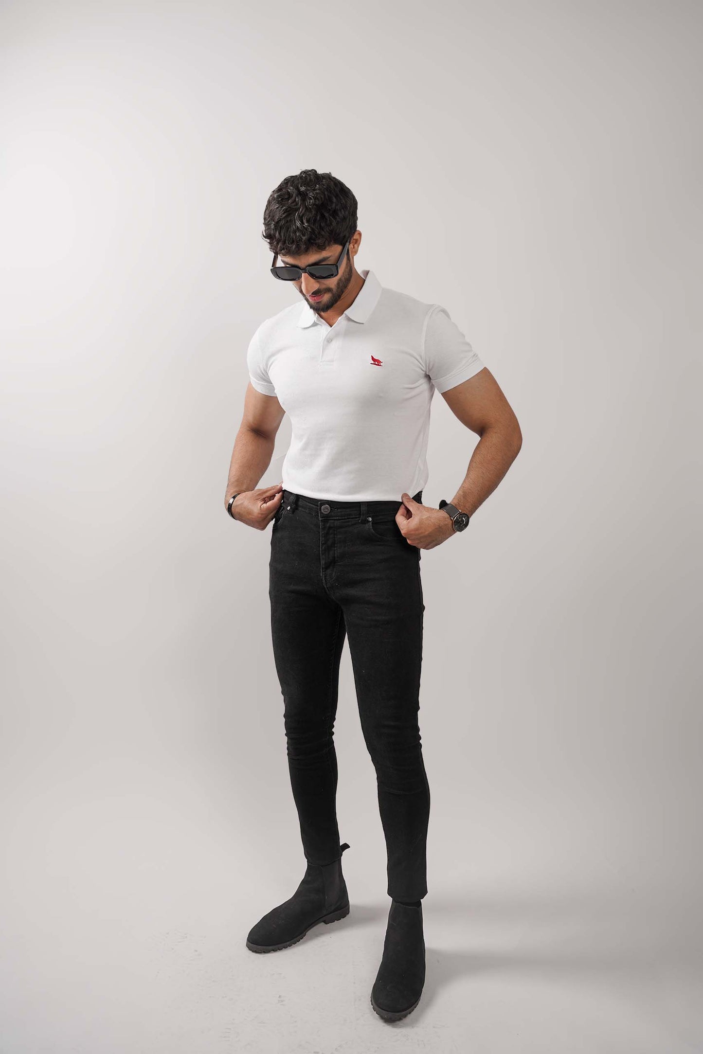 White Flex Polo Shirt