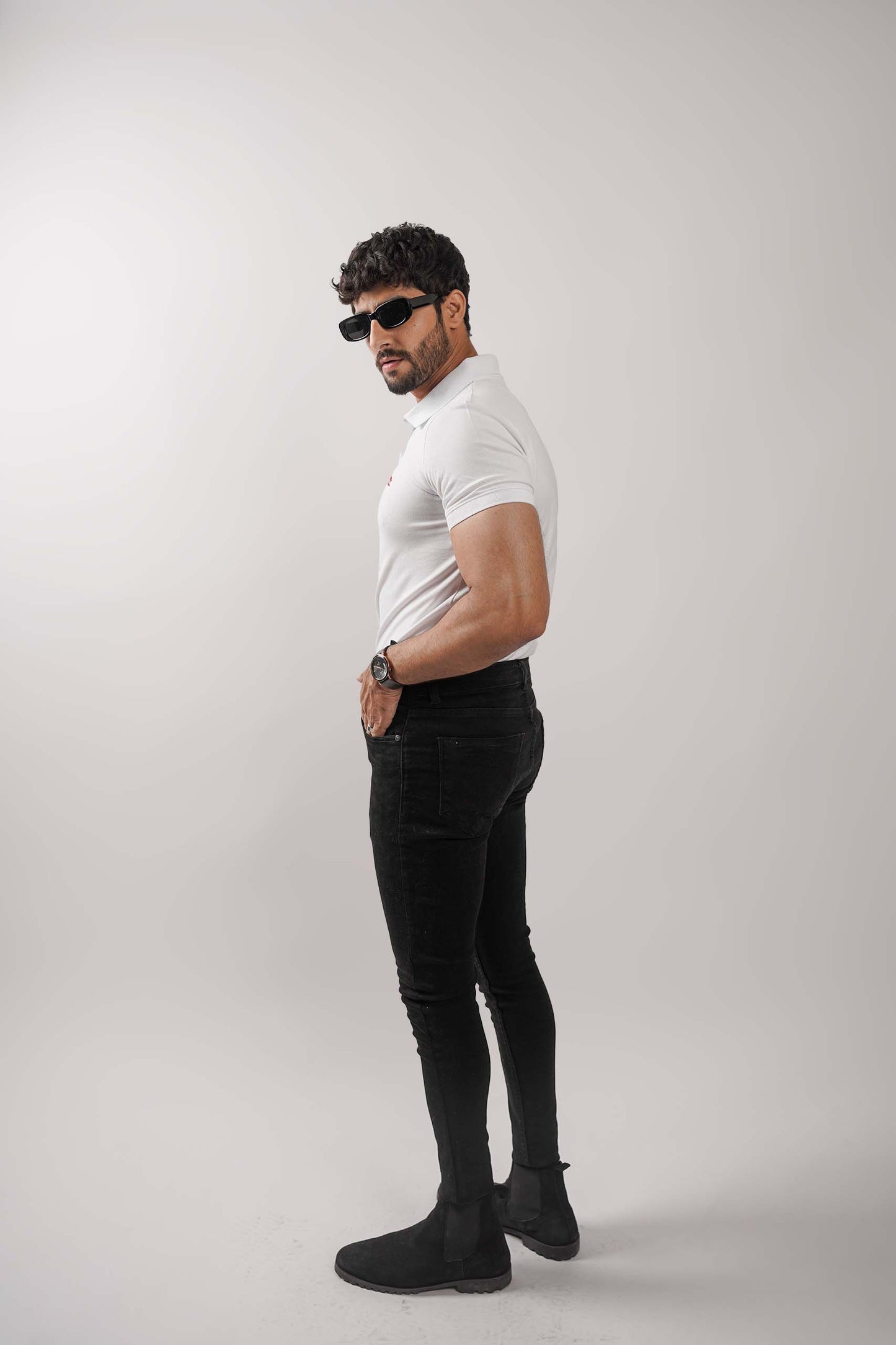 White Flex Polo Shirt