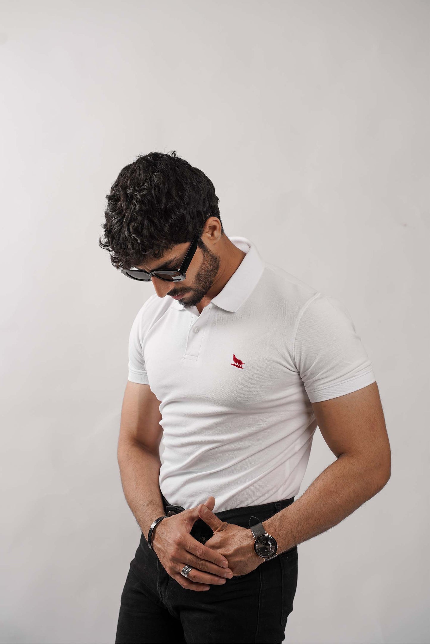 White Flex Polo Shirt