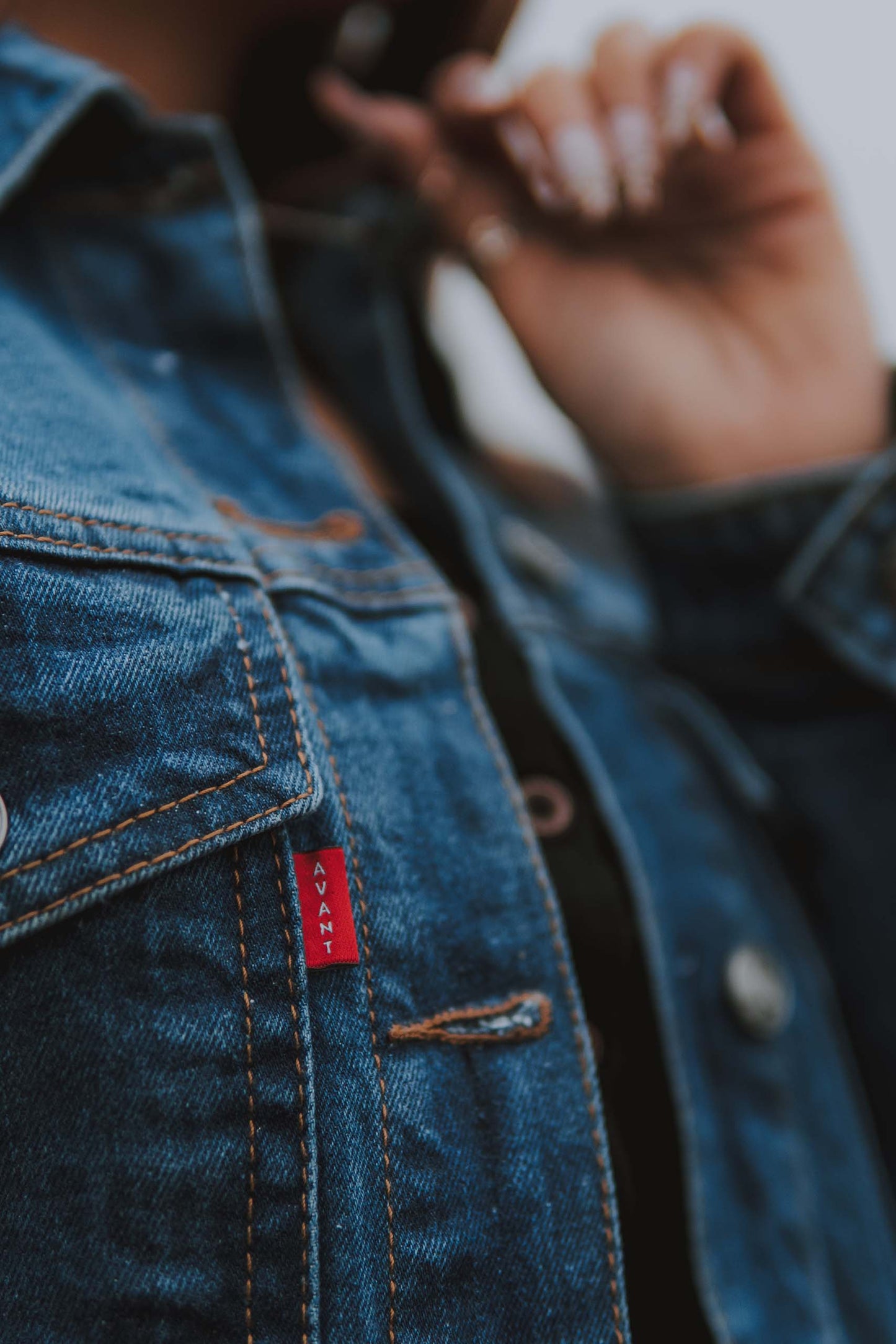 Women's Mid Blue Trucker - Cropped