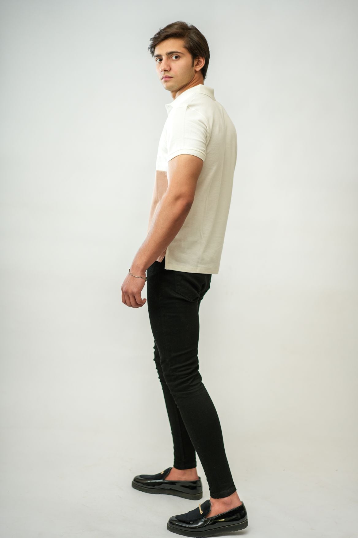 Red Vine & Beige Box Polo Shirt