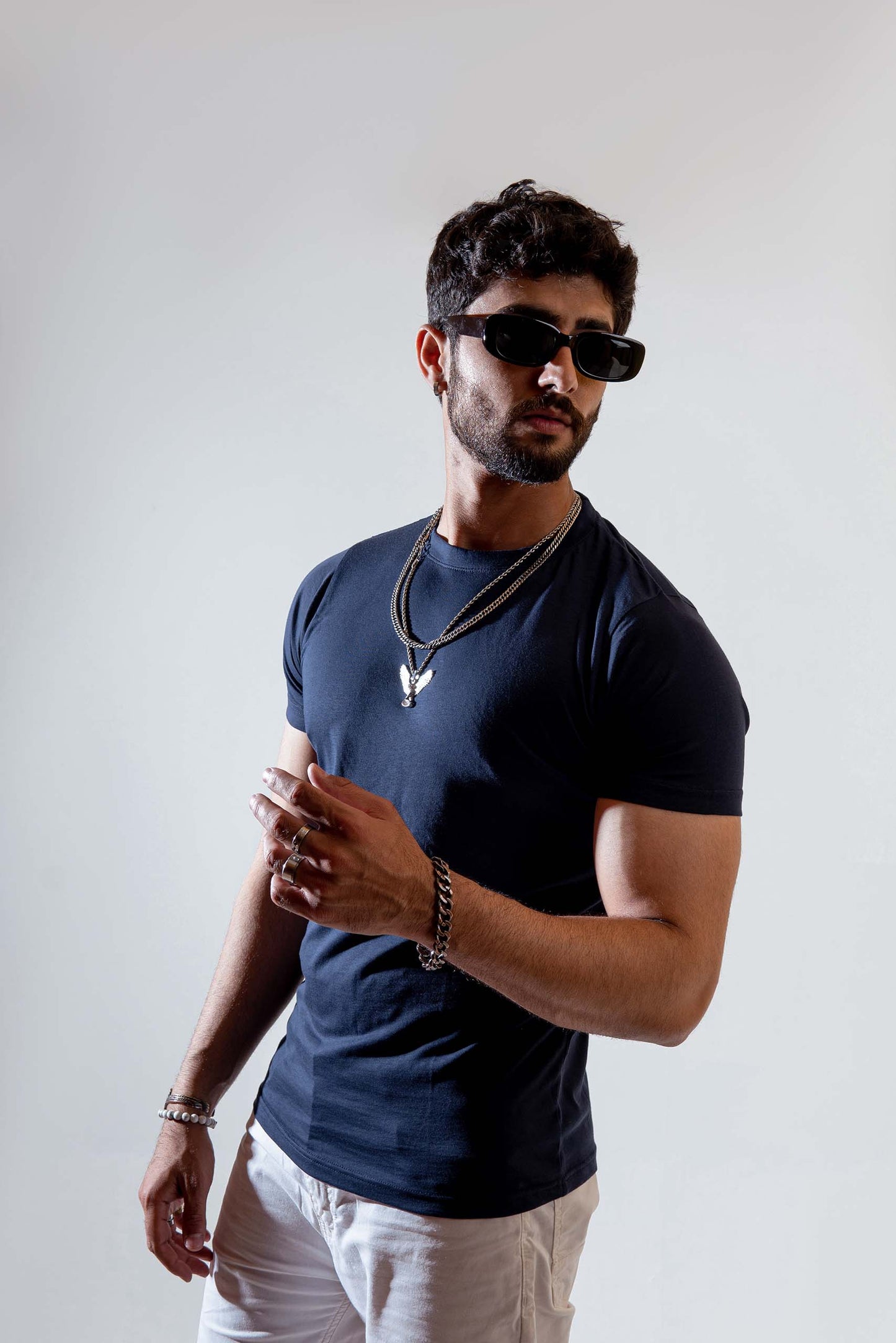 Navy Blue Basic Tee