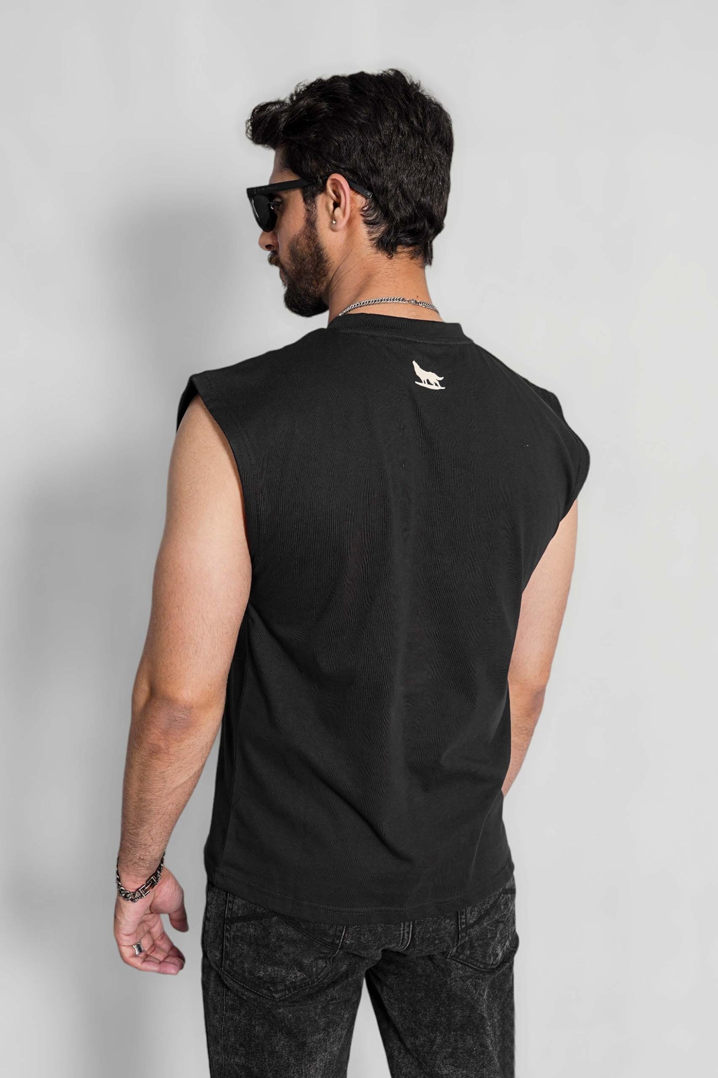 Black Sleeveless Tee