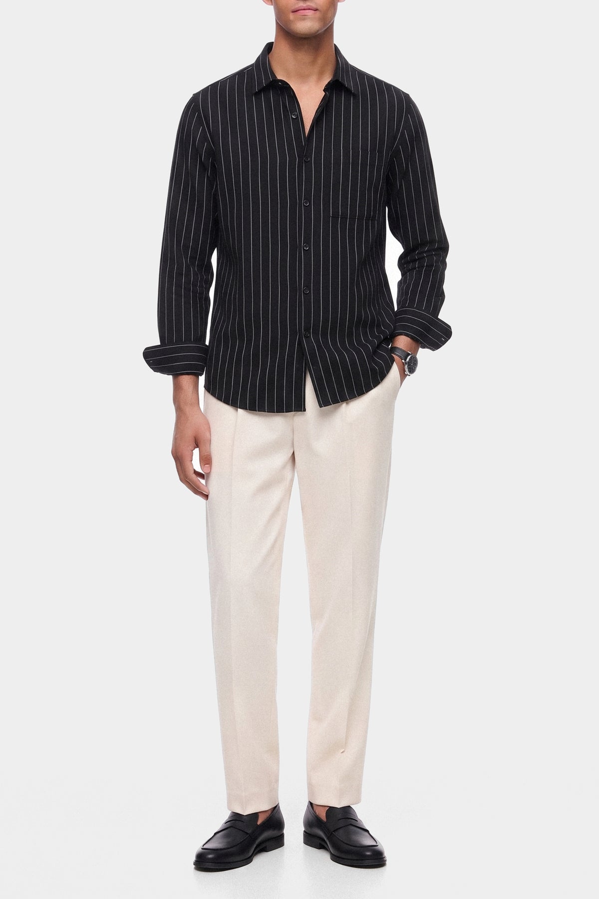 Pinstripe Linen Shirt