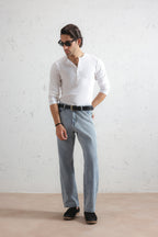 Long Sleeve Ribbed Henley Shirt