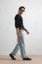 Long Sleeve Ribbed Henley Shirt