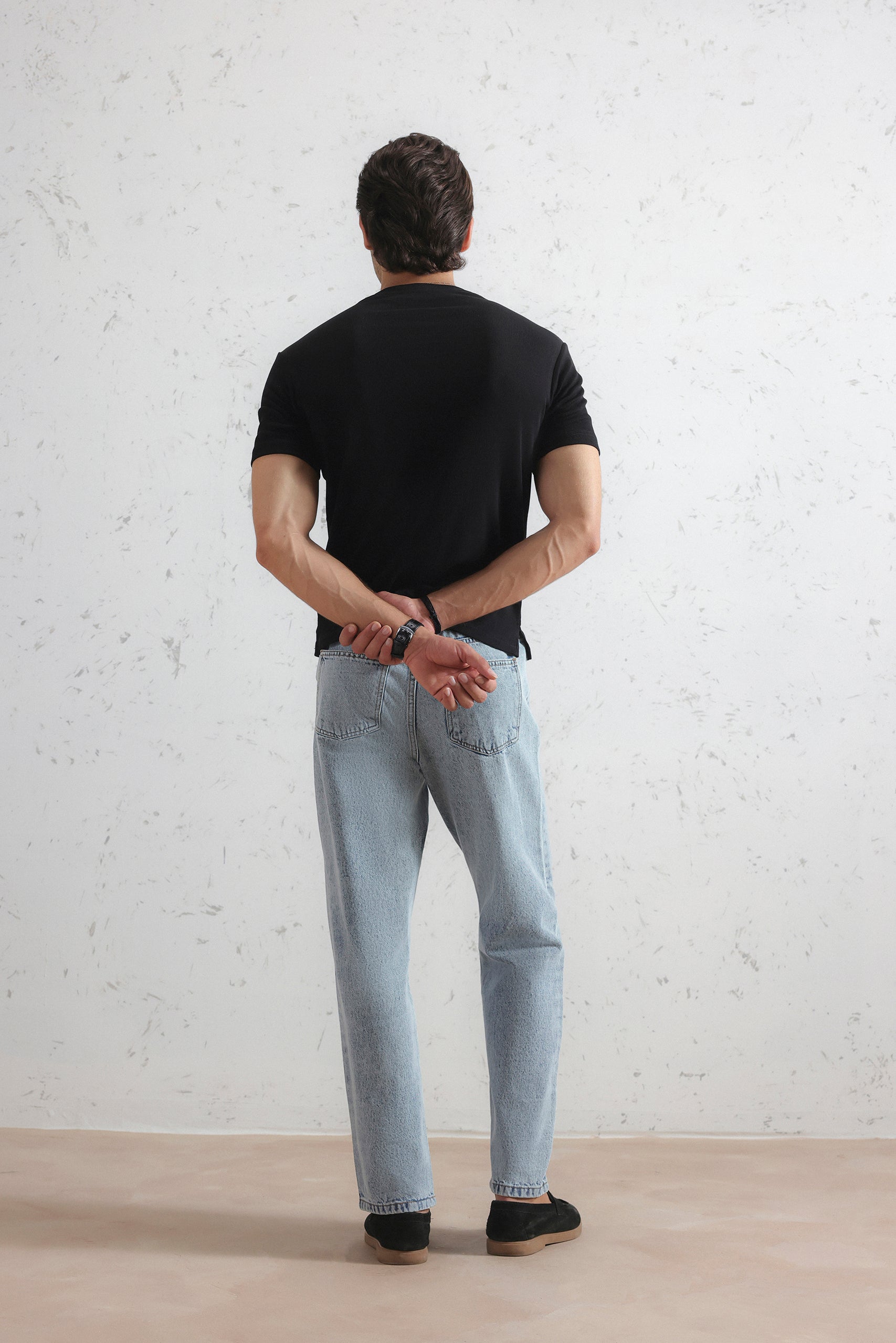 Ribbed Henley Shirt