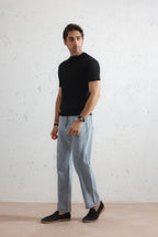Ribbed Henley Shirt