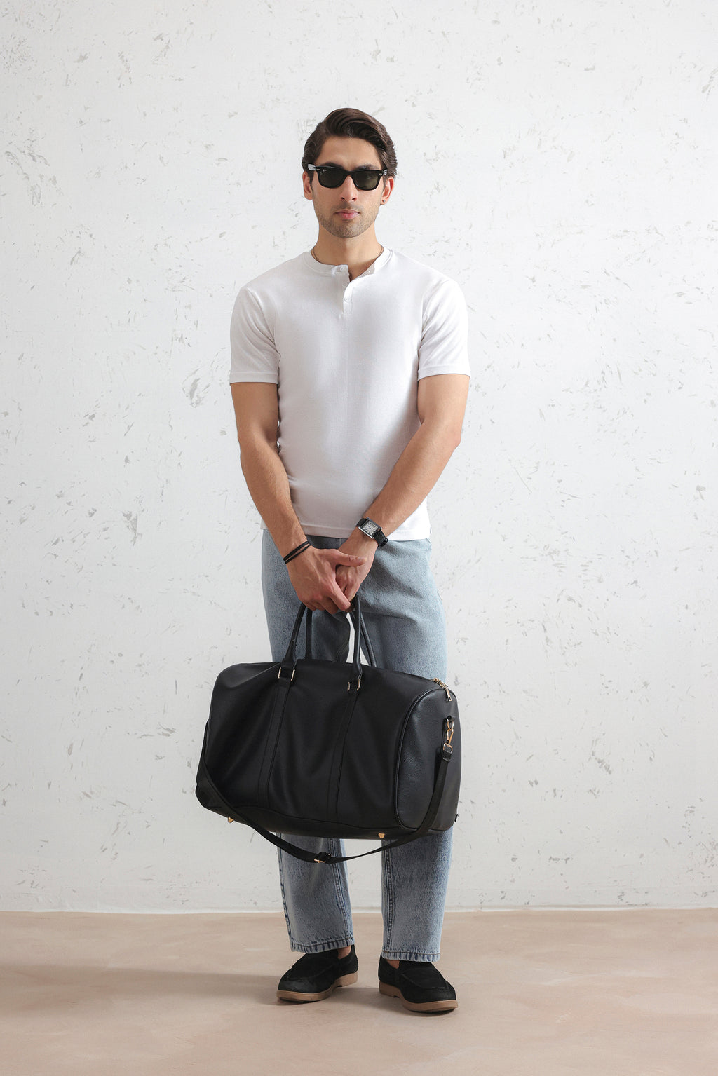 Ribbed Henley Shirt