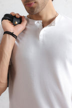 Ribbed Henley Shirt