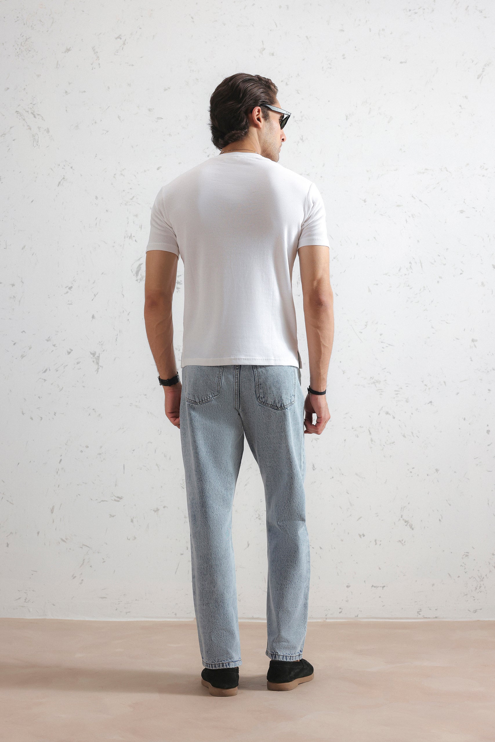 Ribbed Henley Shirt