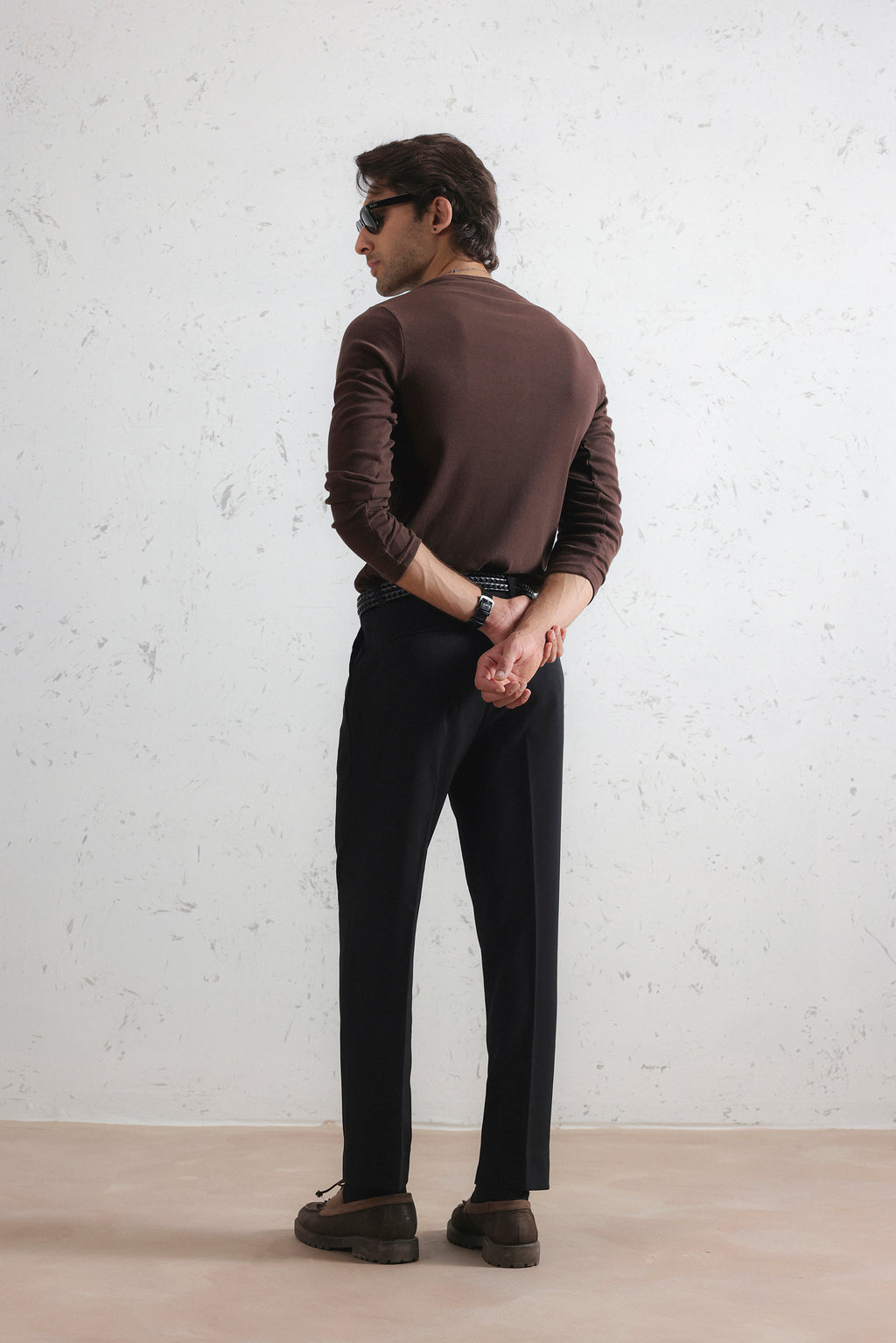 Long Sleeve Ribbed Henley Shirt