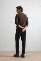 Long Sleeve Ribbed Henley Shirt