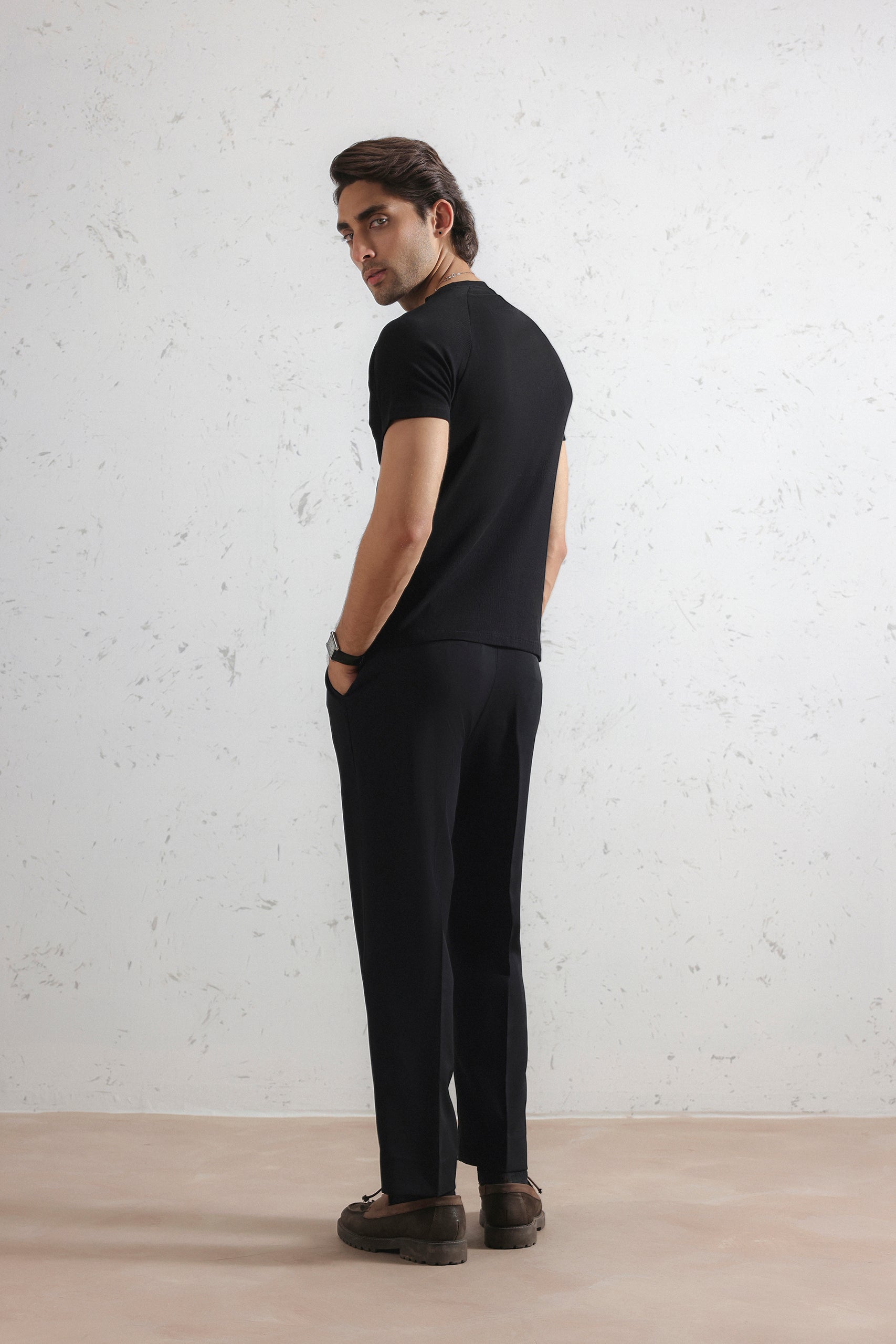 Regular Fit Ribbed T-Shirt