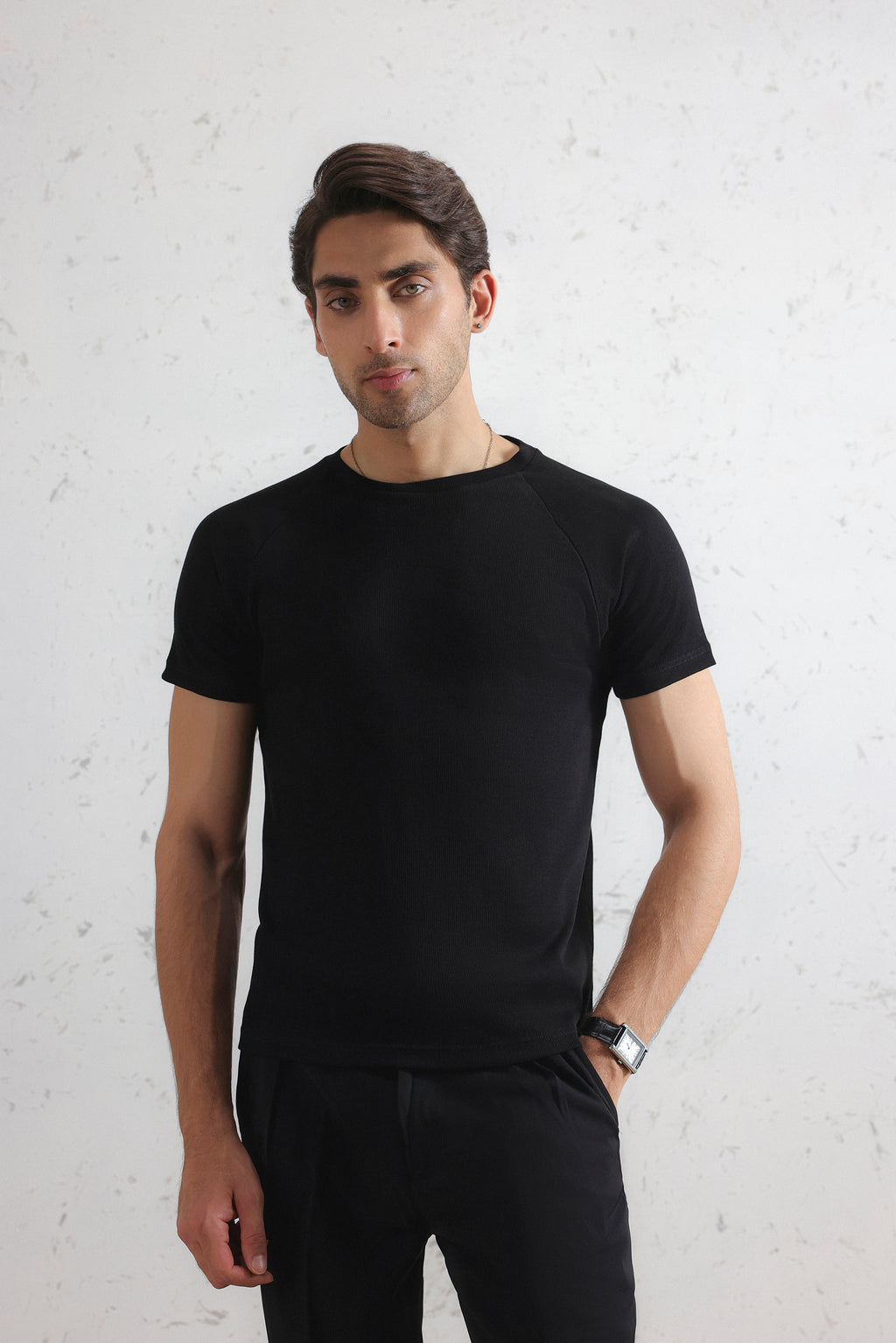 Regular Fit Ribbed T-Shirt
