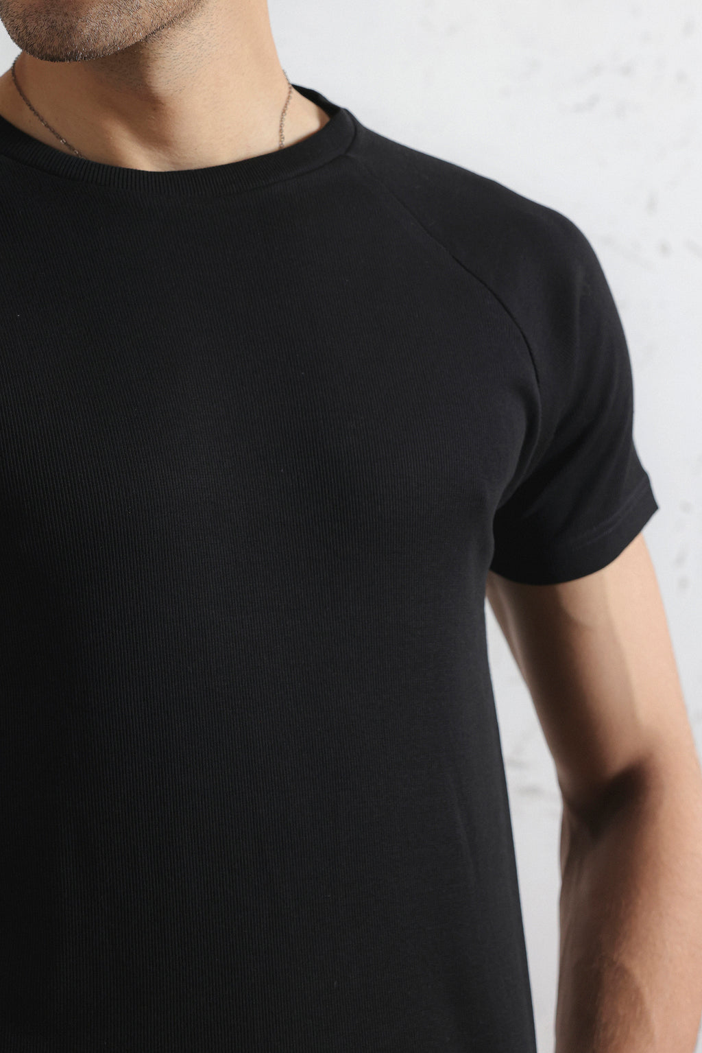 Regular Fit Ribbed T-Shirt