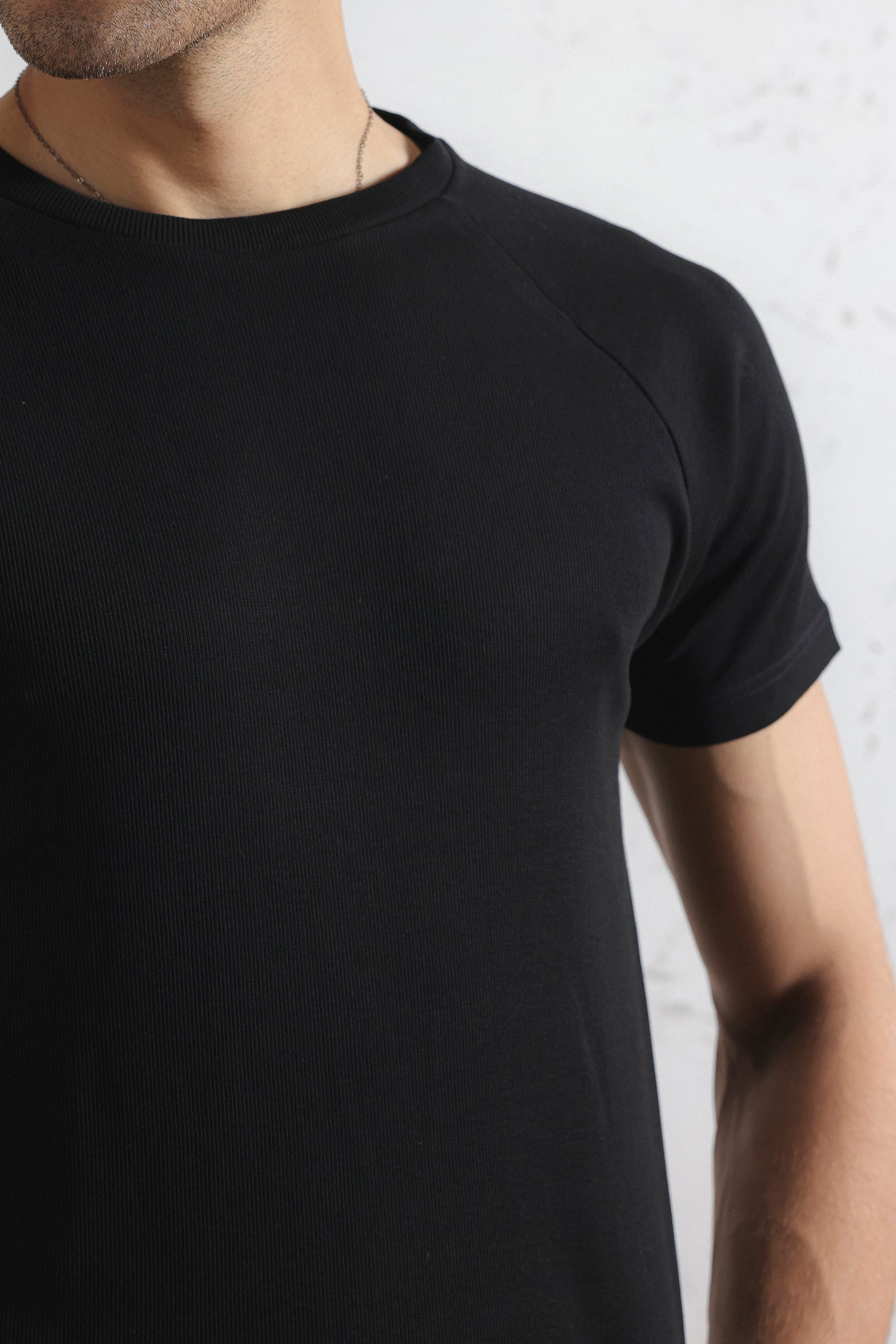 Regular Fit Ribbed T-Shirt