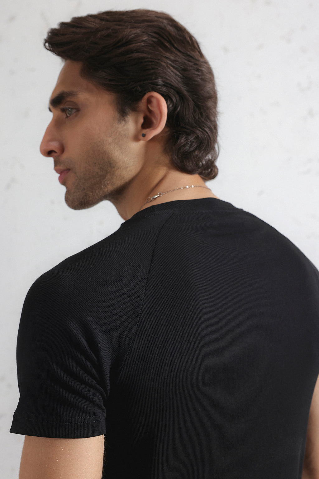 Regular Fit Ribbed T-Shirt
