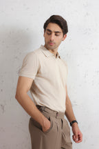 Jacquard Knit Polo Shirt