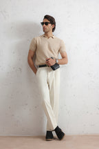 Striped Knit Polo Shirt (MKP-14)