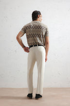 Sahara Diamond Knit Polo Shirt