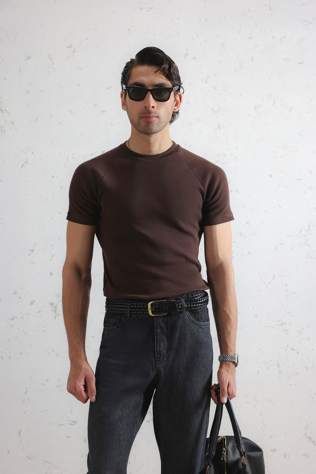 Regular Fit Ribbed T-Shirt