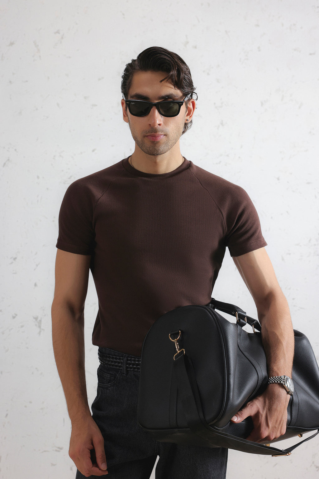 Regular Fit Ribbed T-Shirt