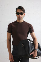 Regular Fit Ribbed T-Shirt