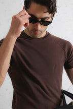 Regular Fit Ribbed T-Shirt