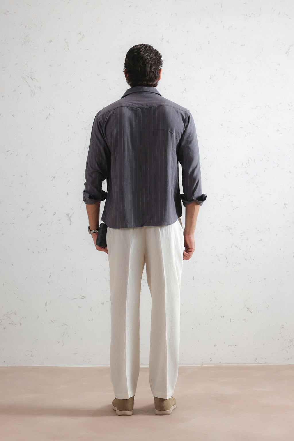 Pinstripe Linen Shirt (MCS-22)