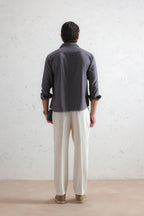 Pinstripe Linen Shirt (MCS-22)