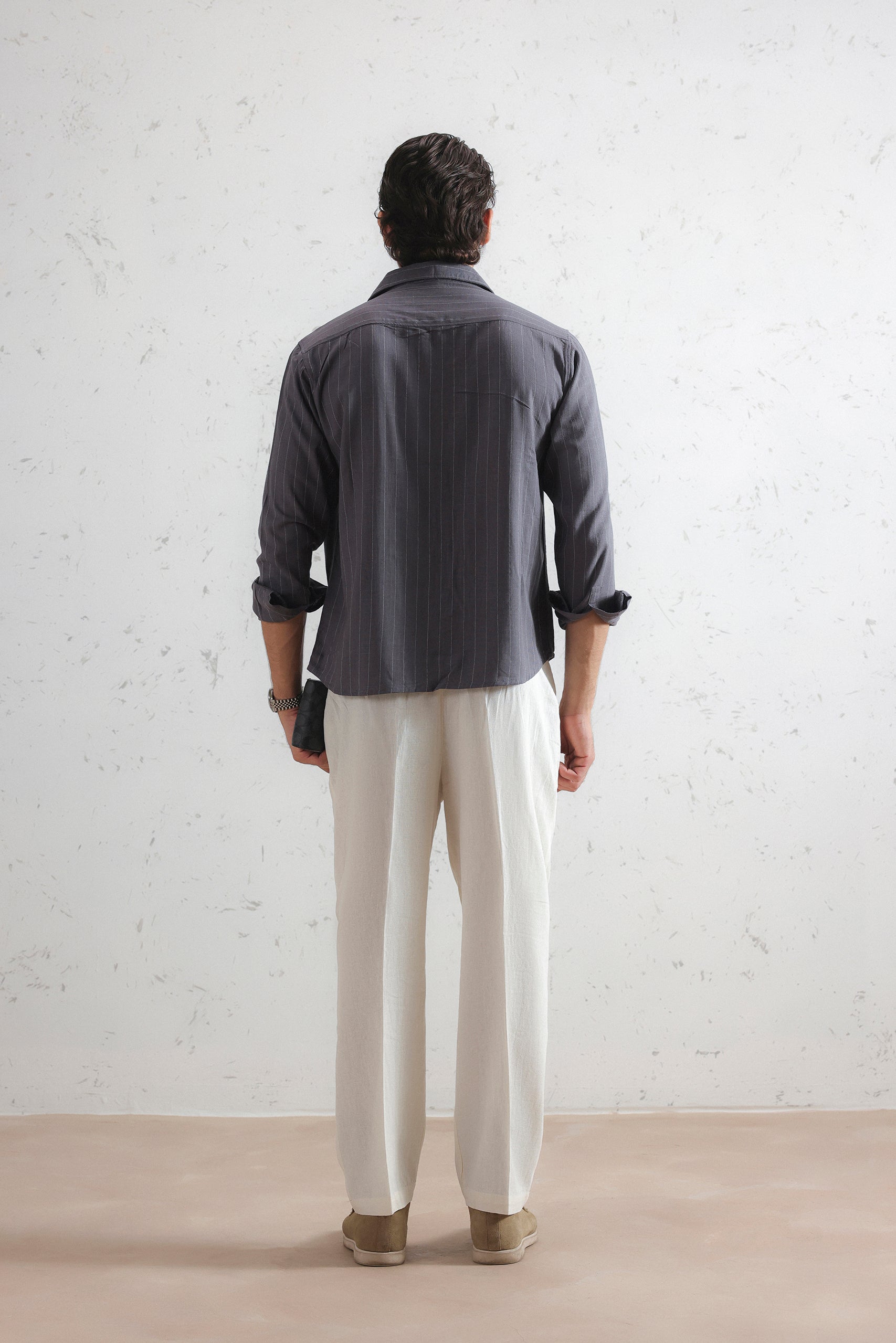 Pinstripe Linen Shirt (MCS-22)