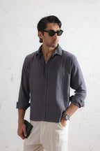 Pinstripe Linen Shirt (MCS-22)