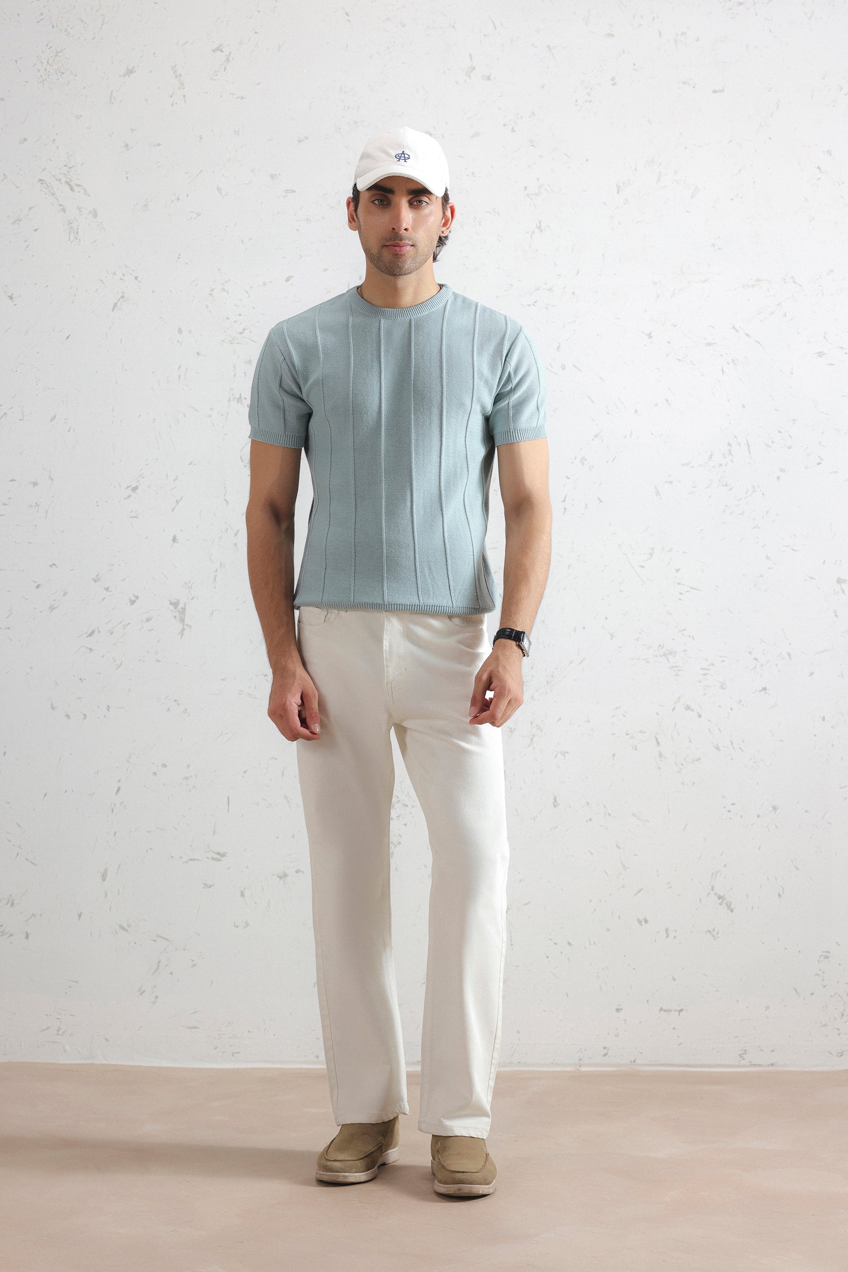 Striped Knit T-Shirt (MKT-01)